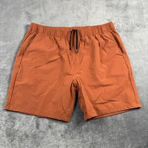 Rhoback Everyday Shorts Mens 3XL Orange Casual Performance Stretch Nylon Golf